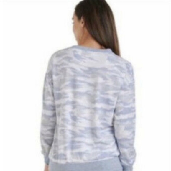 HP! ๐๐ Splendid Blue Camo Print Sweatshirt - Picture 2 of 5